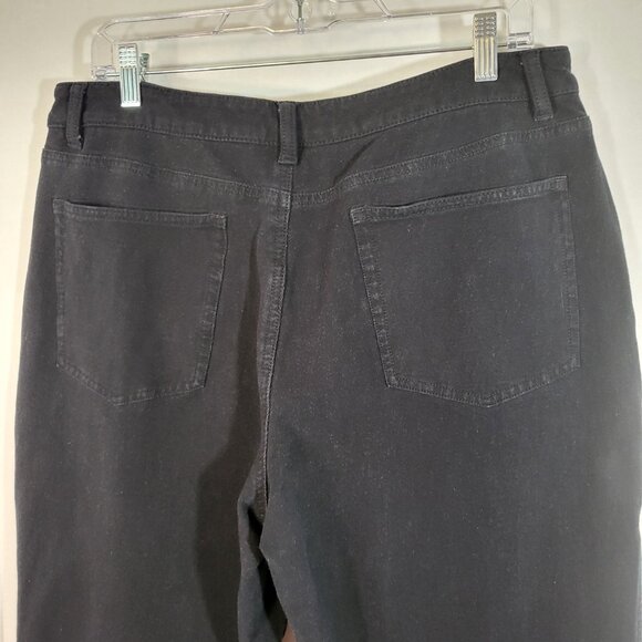 Dream Jeannes by Quacker Factory Women's Stretch Jeans Size 14 Black - Picture 8 of 12